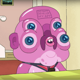 Glootie from Rick and Morty